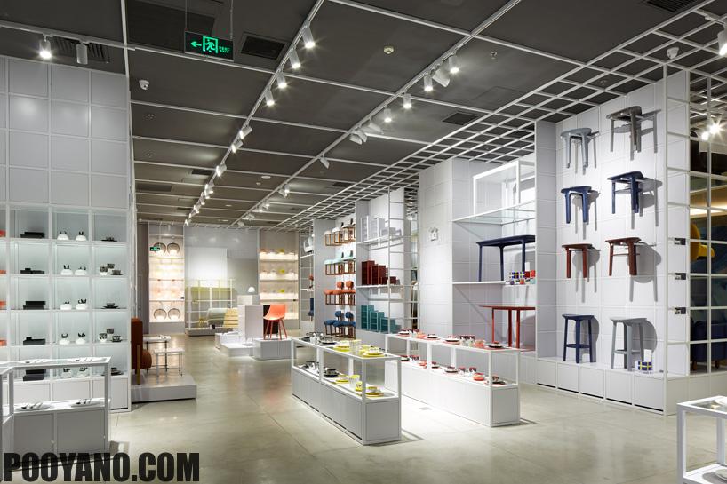 طراحی فروشگاه مبلمان و وسایل منزل zaozuo در پکن