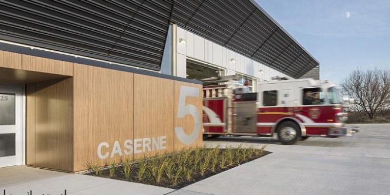 طراحی ایستگاه آتش نشانی شماره ۵ / STGM Architectes + CCM2 Architectes