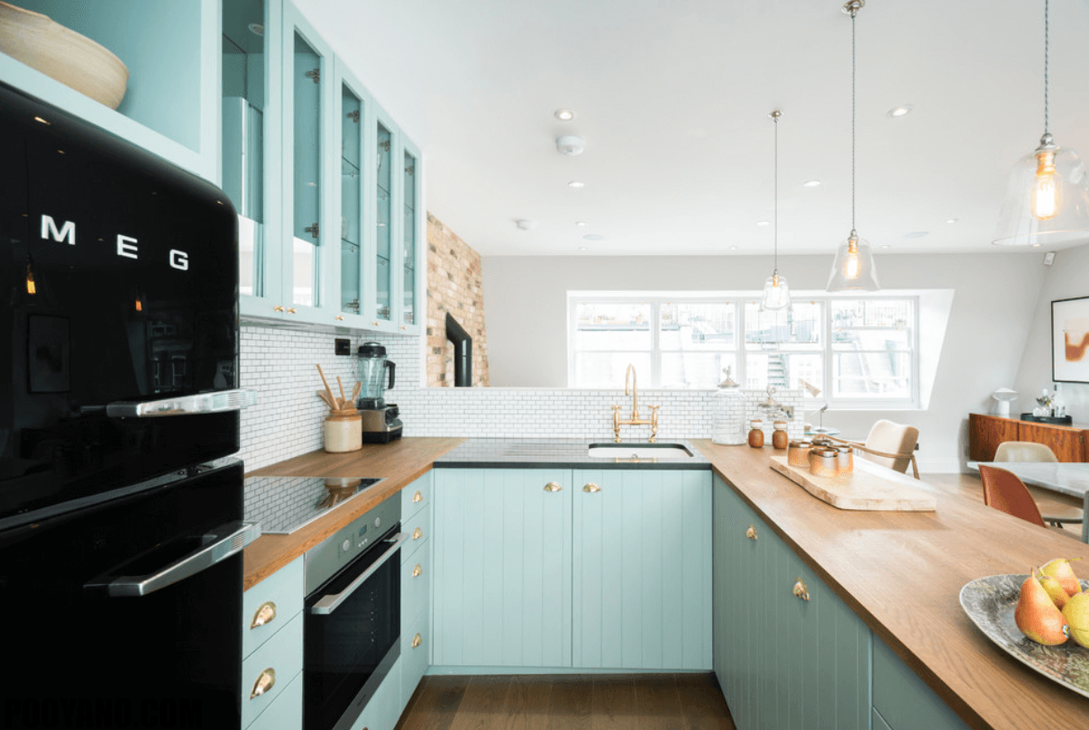 سایت پویانو- رنگ کابینت های آشپزخانه