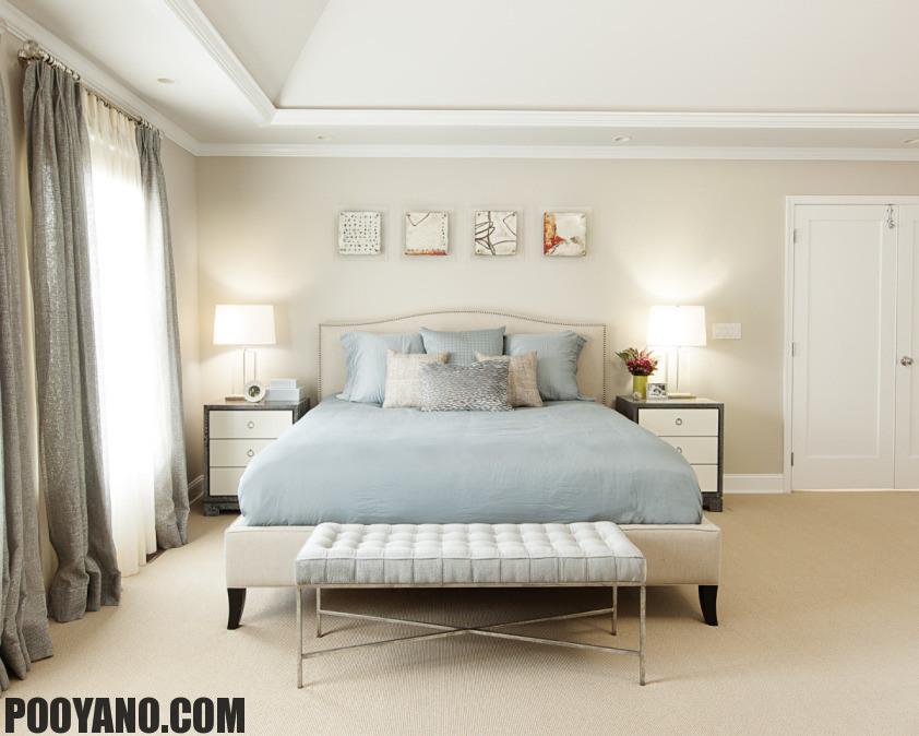 سایت پویانو-رنگ خاکستری در اتاق خواب