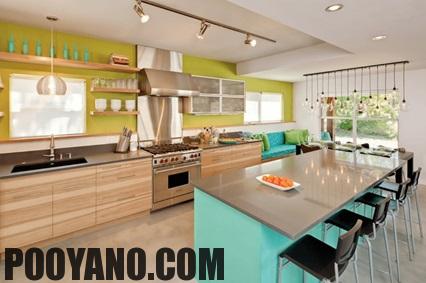 سایت پویانو-25 ایده رنگی خلاقانه آشپزخانه
