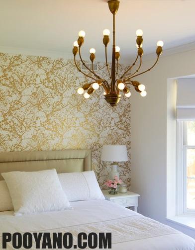سایت پویانو-ایده های حرفه ای: اتاق خوابتان را با کاغذ دیواری زیبا و جذاب کنید
