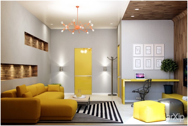 سایت پویانو -استفاده از رنگ زرد برای دکوراسیون خانه