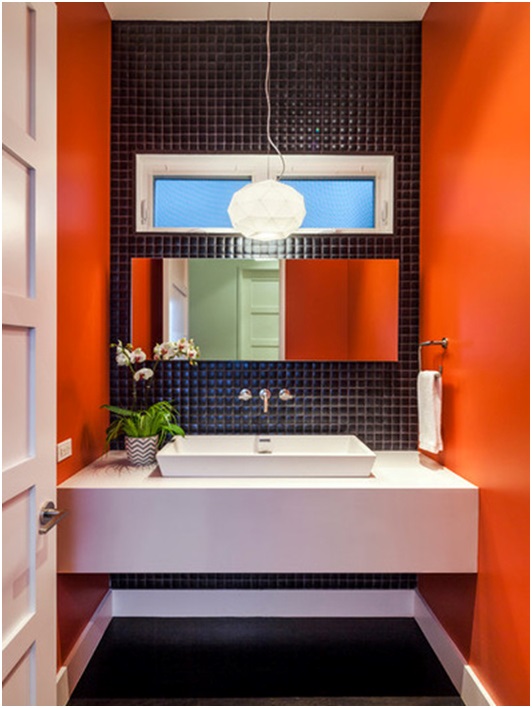 سایت پویانو- رنگ فوق العاده برای طراحی داخلی سرویس بهداشتی