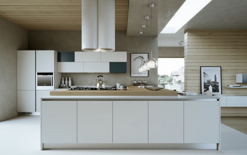  سایت پویانو-آشپزخانه چوبی و سفید