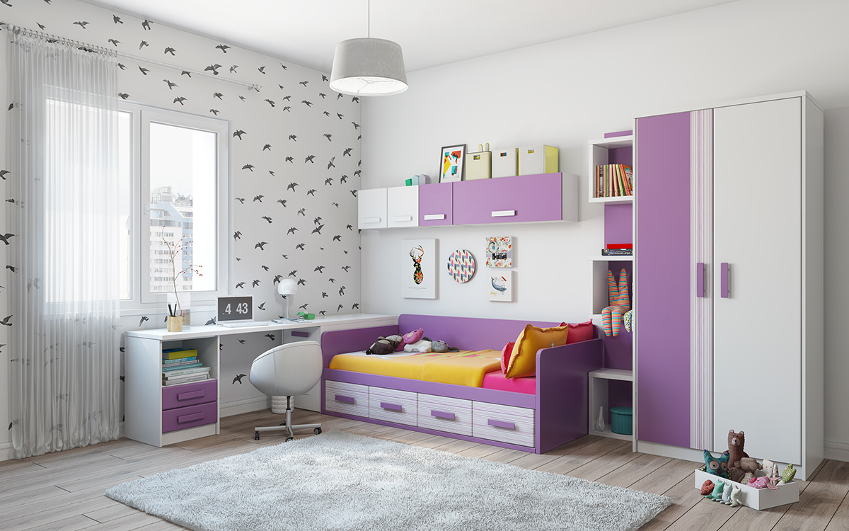 ایده‌های اتاق خواب سایت پویانو-ایده فوق‌العاده رنگارنگ برای دکوراسیون اتاق کودکان و نوجوانان