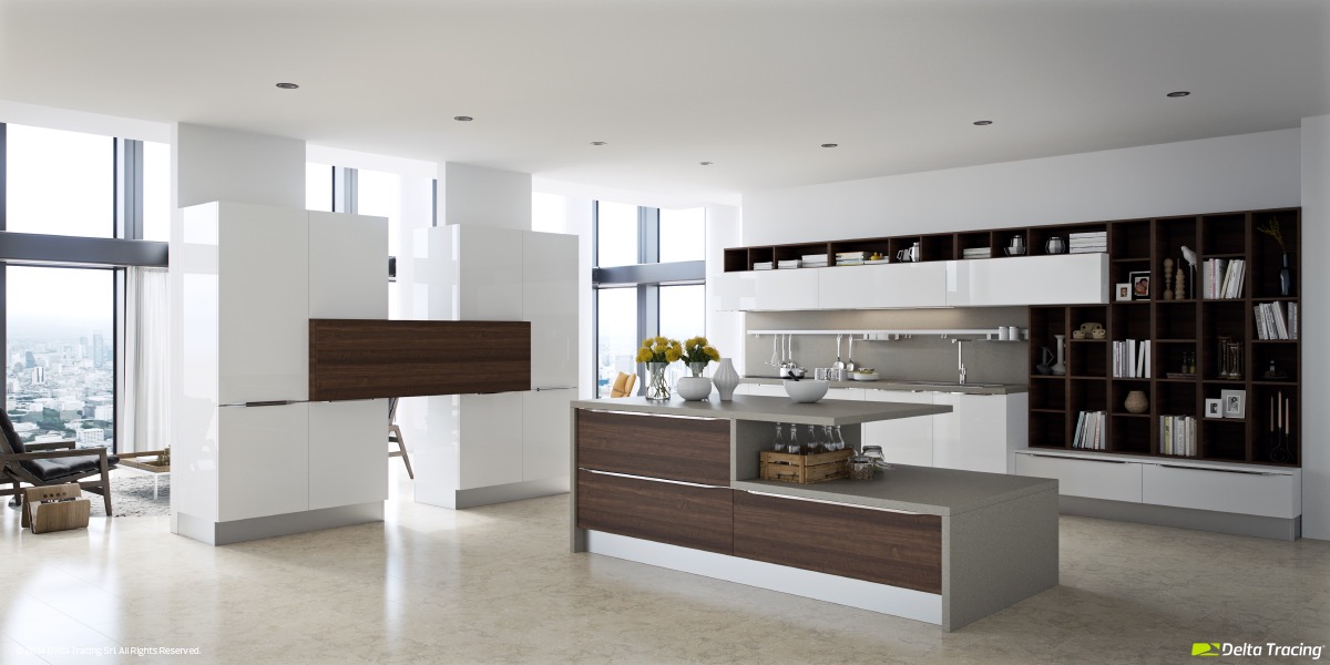 سایت پویانو- ایده هایی برای اشپزخانه های سفید و چوبی 