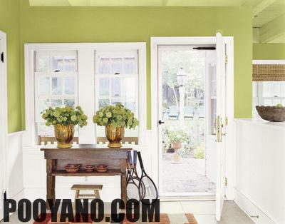 سایت پویانو-رنگ سبز در دکوراسیون داخلی 