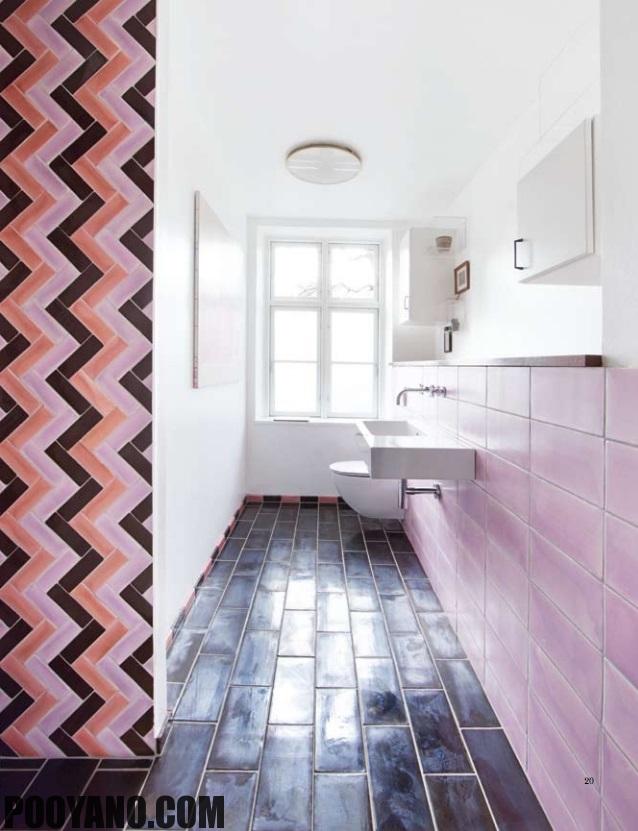 سایت پویانو-کاشی حمام در طراحی داخلی 