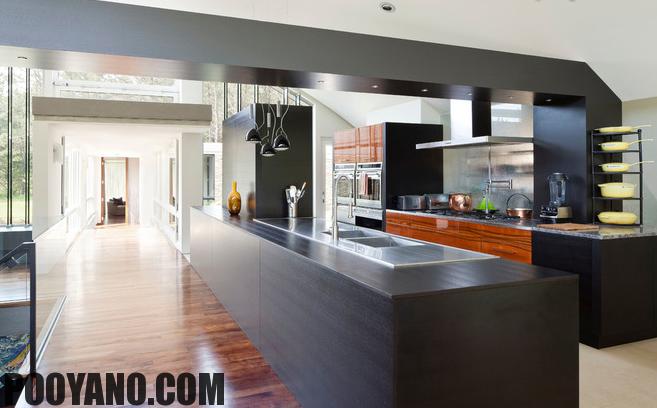 سایت پویانو-رنگ مشکی در دکوراسیون آشپزخانه 