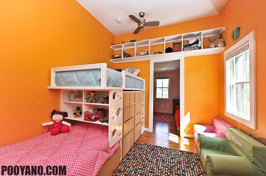 شلف ها و قفسه های اتاق کودکان