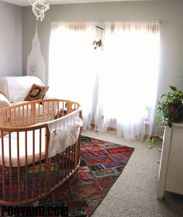 مدل تخت خواب گرد برای نوزادان