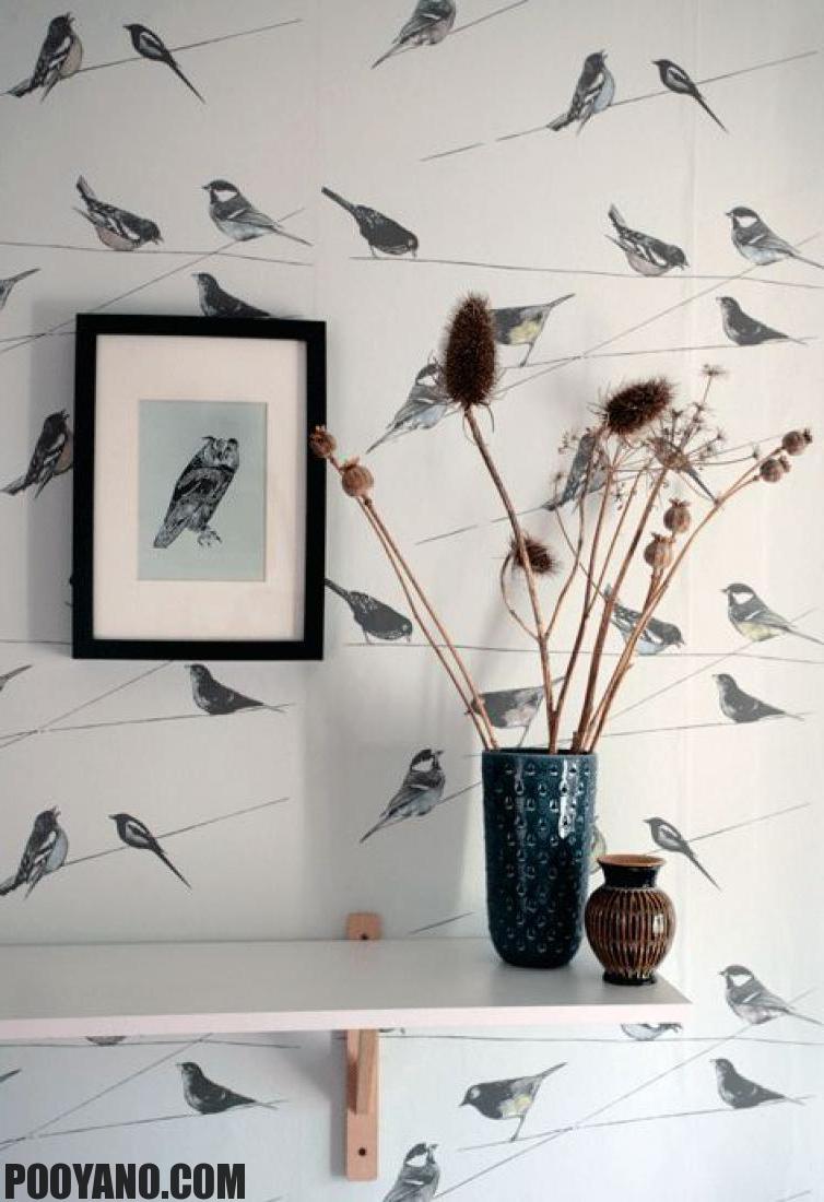 تم پرندگان در طراحی داخلی