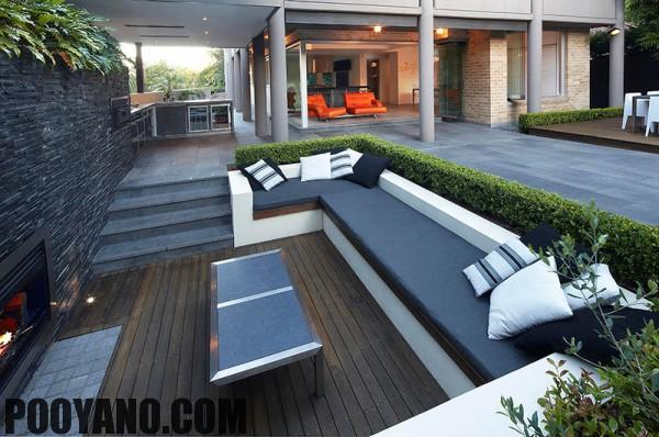 طراحی فضای نشستن بیرونی