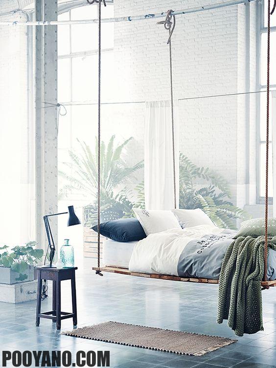 ایده طراحی داخلی از کاناپه هایی که تبدیل به تخت می­شوند