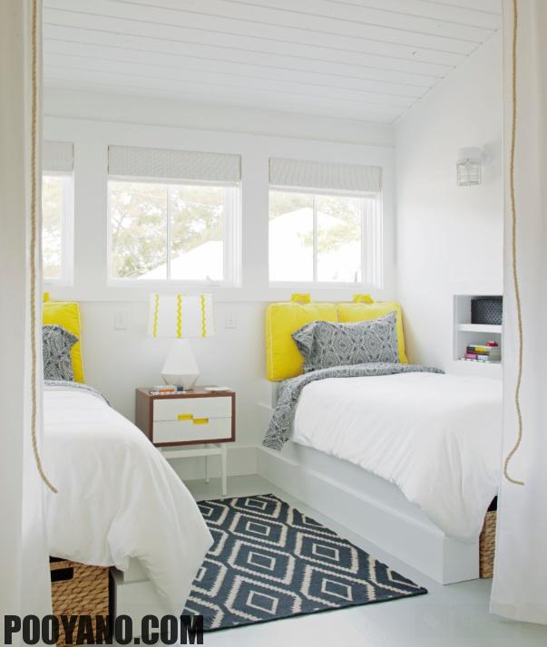 راهکار برای فضای بیشتر در طراحی داخلی اتاق خوابگاه