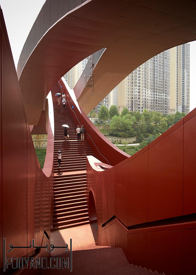 02 طراحی پُل  lucky knot در چین / معماران NEXT ؛ طراحی پل عابر پیاده شرکت معماری نکست