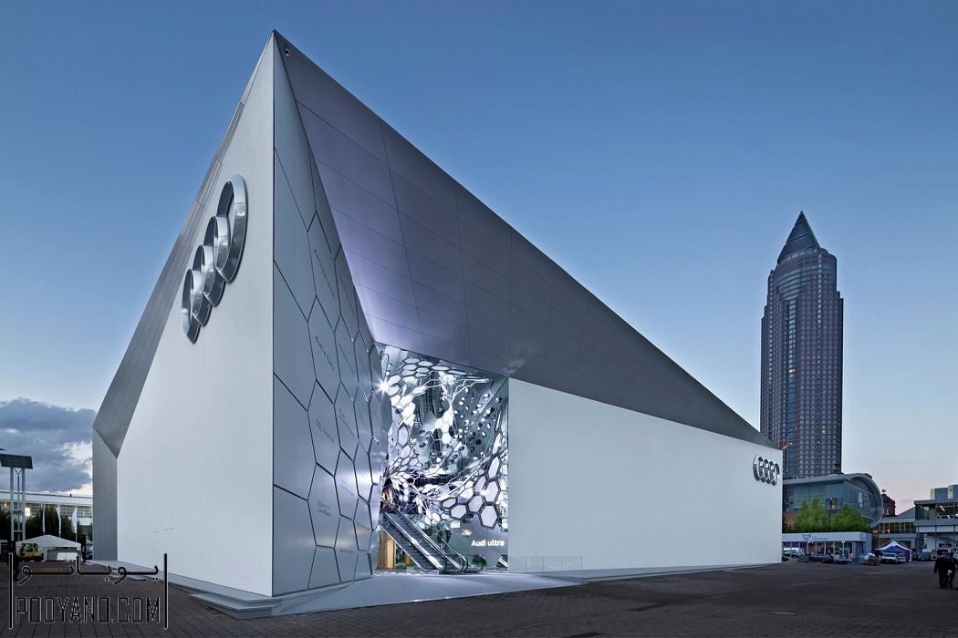 معماری و طراحی داخلی نمایشگاه ماشین آئودی