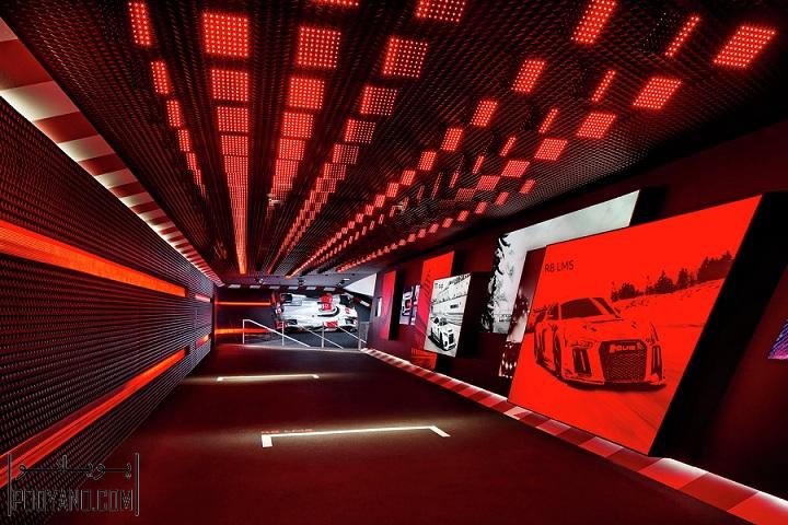 نمایشگاه آئودی در سال 2015 ؛ طراحی داخلی نمایشگاه ماشین آئودی
