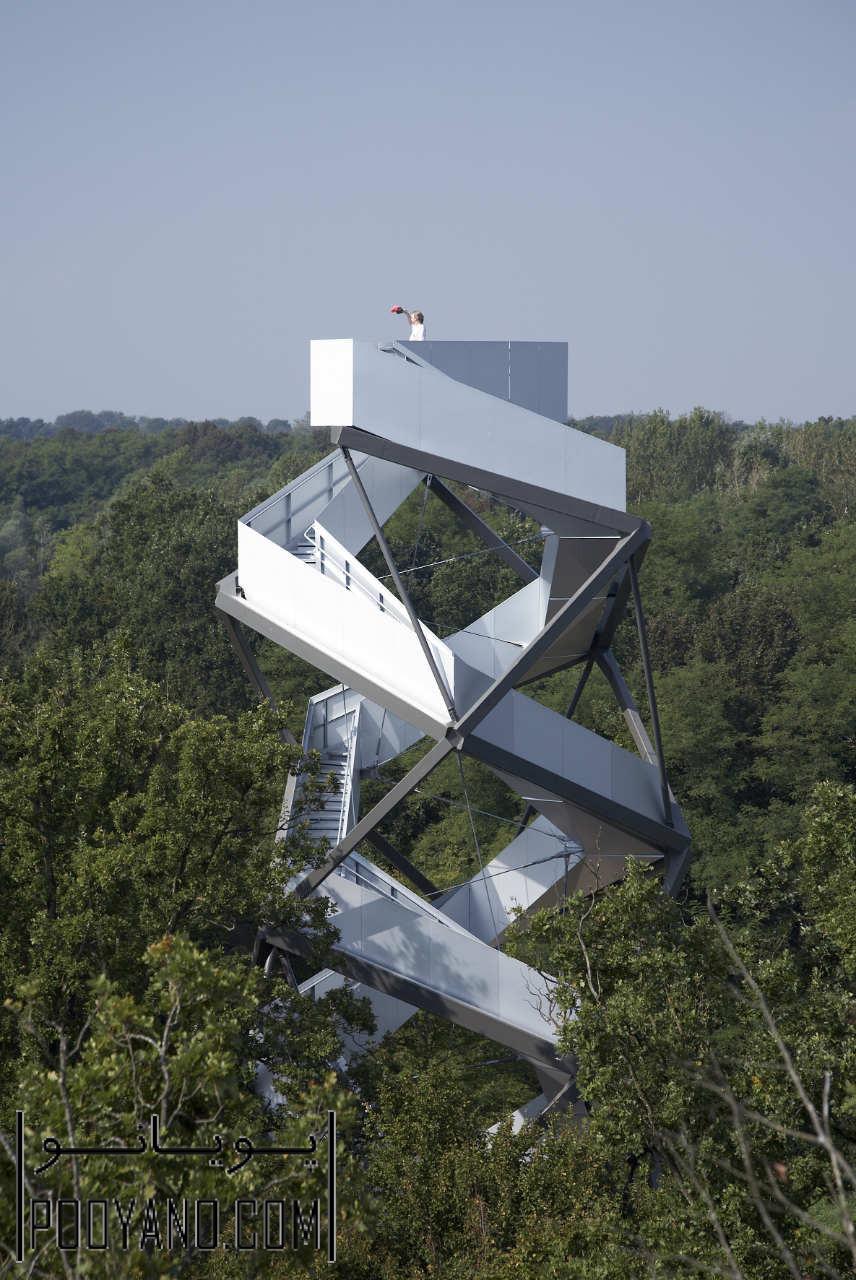 طراحی برج دیده‌بانی در حاشیه رودخانه مور / شرکت معماری loenhart&mayr