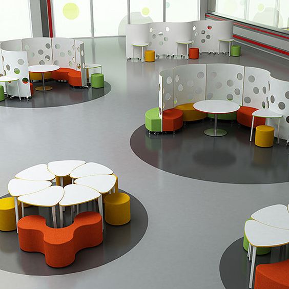 طراحی میز کودک جمعی در مهدکودک