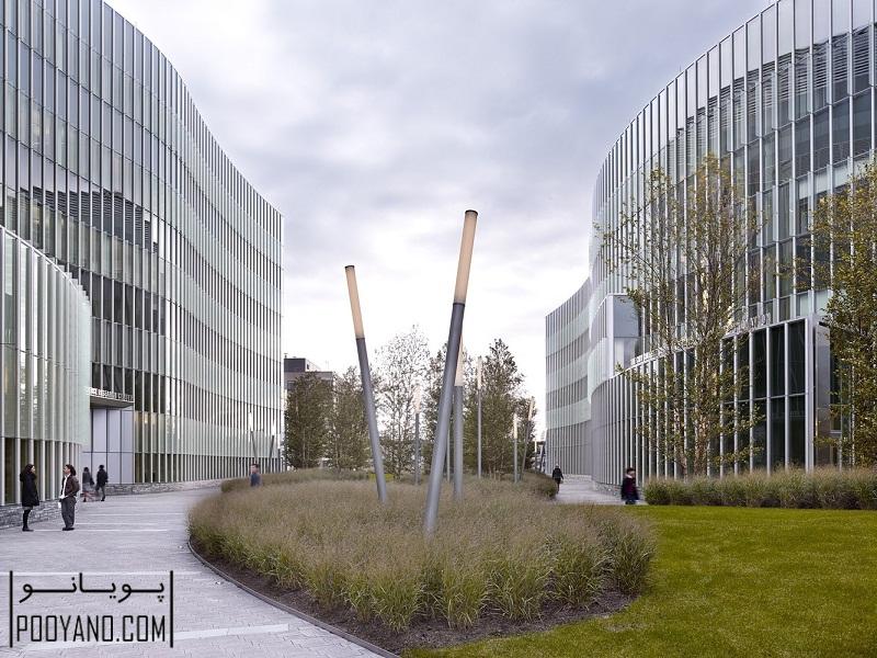 معماری و طراحی داخلی ساختمان مرکز تحقیقاتی علوم پیشرفته