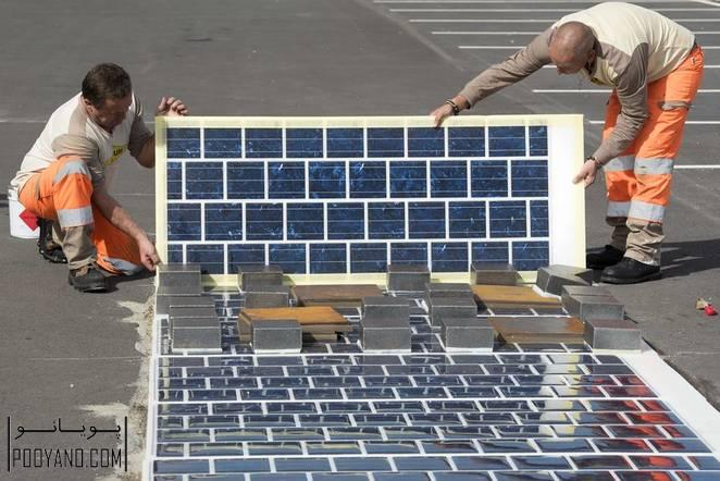 طراحی و اجرا اولین جاده‌ پانل خورشیدی جهان
