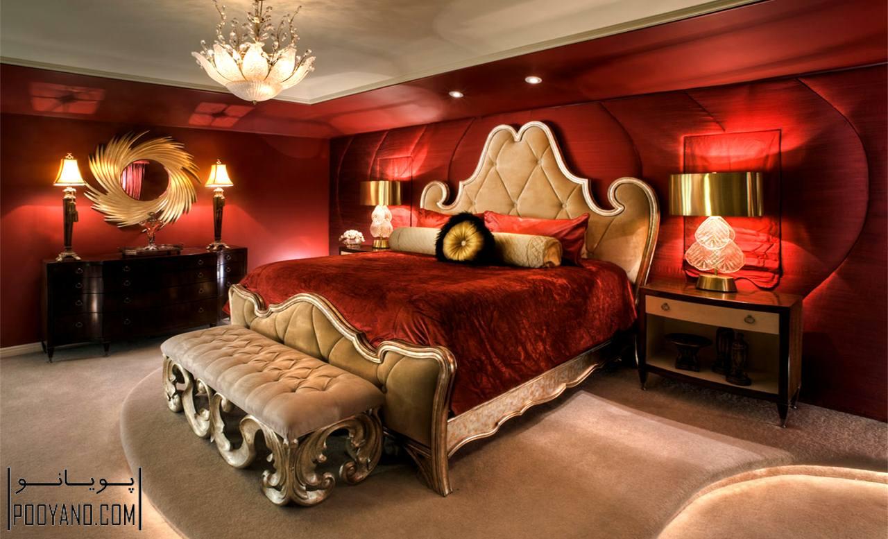 طراحی داخلی اتاق خواب رمانتیک