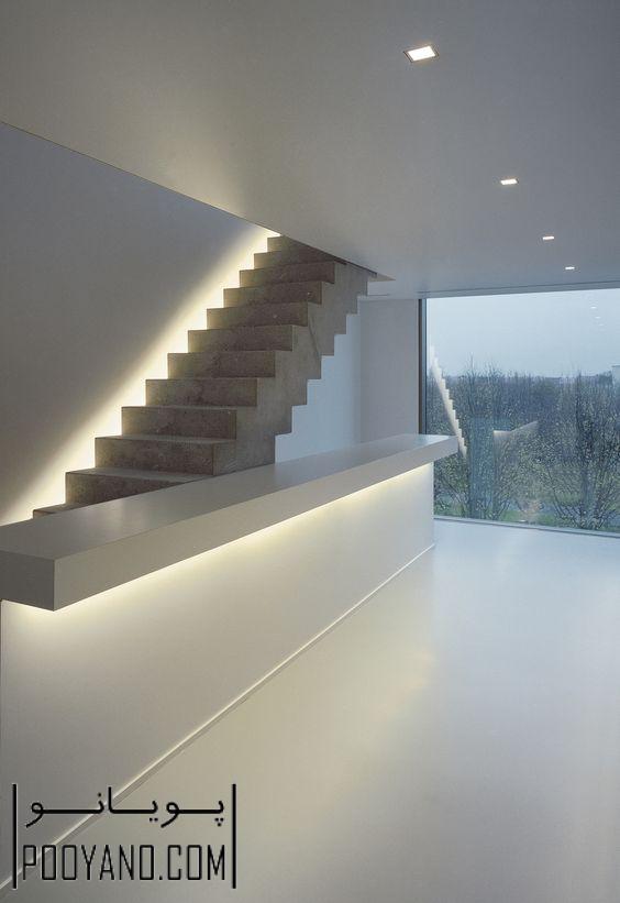 طراحی نور مخفی یا نورپردازی مخفی متناسب با معماری داخلی خانه