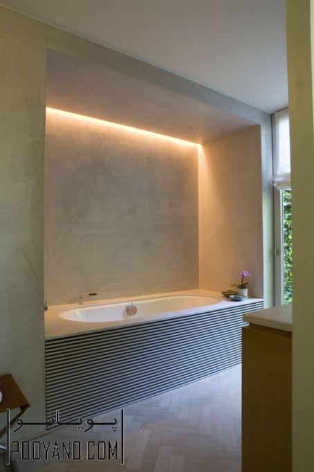 نورپردازی مخفی یا طراحی نور مخفی در حمام و سرویس