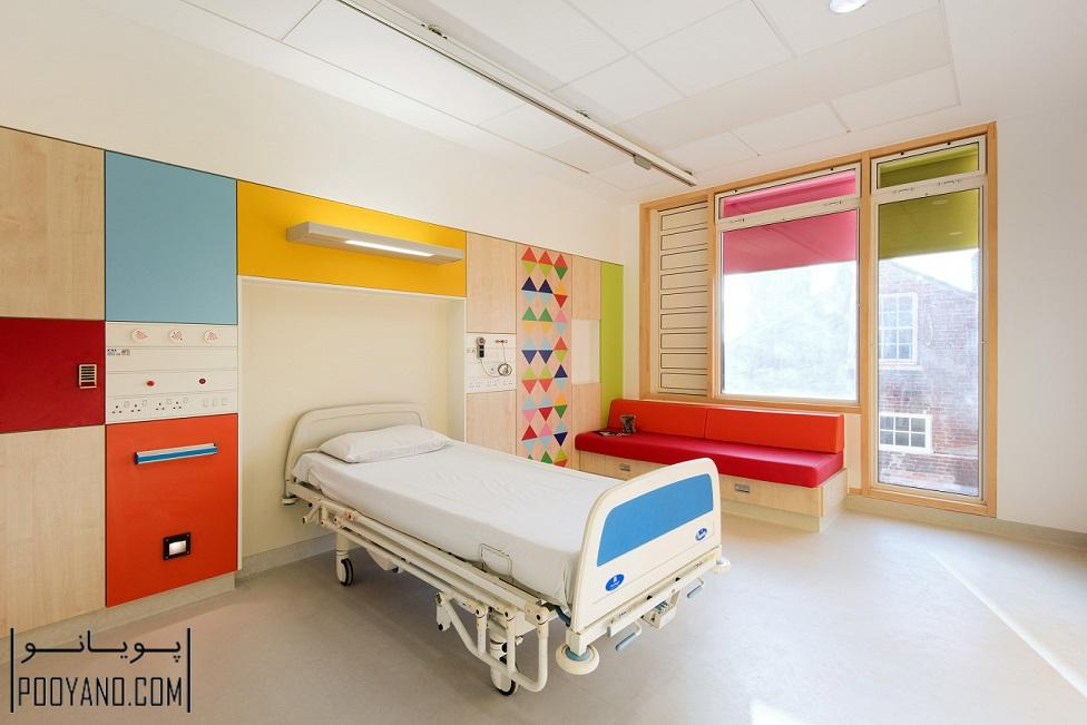 طراحی داخلی بیمارستان کودکان Sheffield با رنگ و نور توسط دیزاینر Morag Myerscough