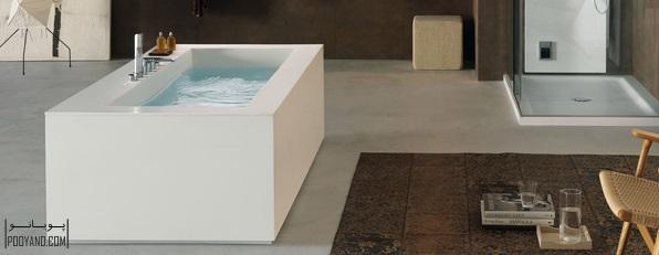مدل وان حمام با طراحی خلاقانه و کارآمد از شرکت ایتالیایی Teuco ؛ طراحی انواع وان حمام