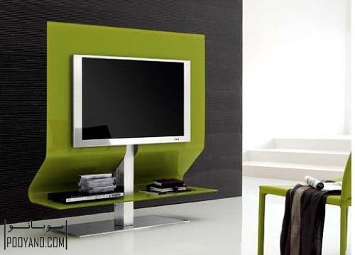 مدل میز تلویزیون یا استند تلویزیون با ظاهری مدرن در دکوراسیون منزل و در عین حال کاربردی