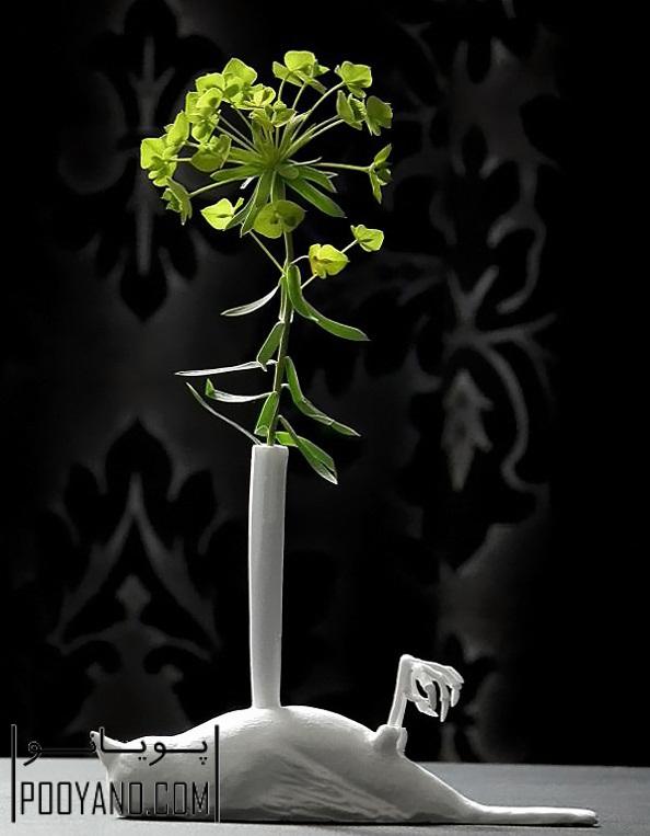 3 طراحی گلدان منحصربه فرد سفید رنگ برای استفاده در منزل به عنوان ویژگی تاکیدی ساده و مینیمال