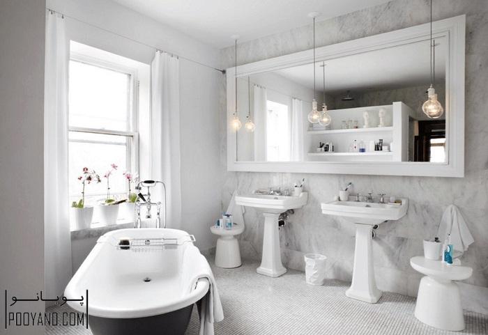 33 آینه حمام در طراحی داخلی