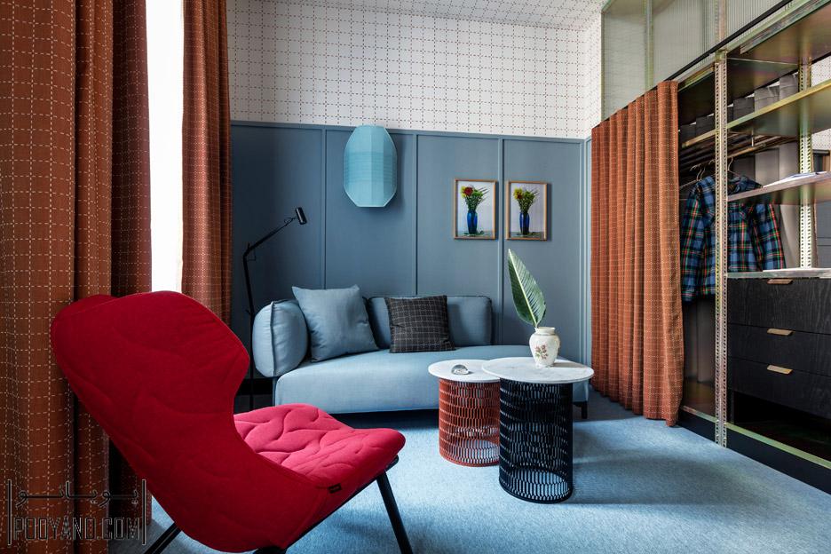 طراحی داخلی هتل‌های زنجیره‌ای Room mate ؛ پاتریشیا اورکوئیولا هتل رنگارنگ میلان را برای هتل‌های زنجیره‌ای روم‌میت طراحی می‌کند