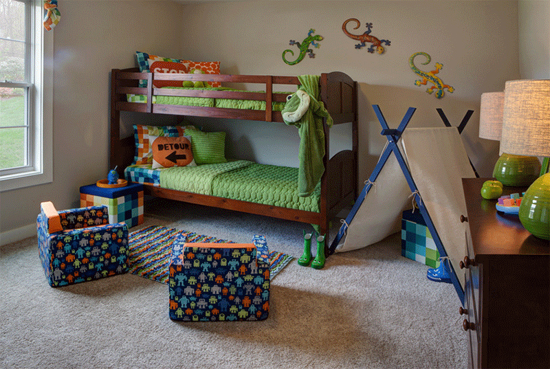 خیمه یا چادر سرخپوستی در اتاق کودک