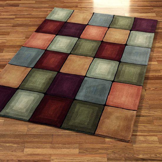 فرش با طرح و الگو هندسی برای سالن پذیرایی