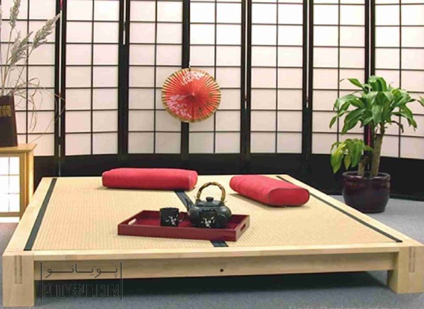 اتاق پذیرایی به سبک ژاپنی