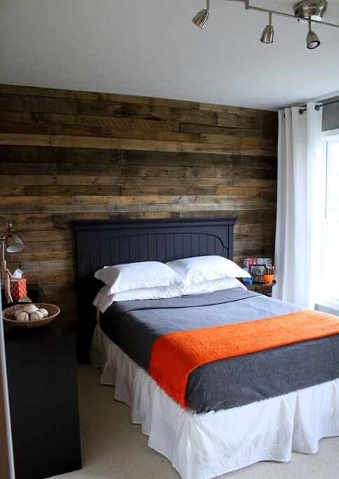 مدل کاغذدیواری طرح چوبی در اتاق خواب