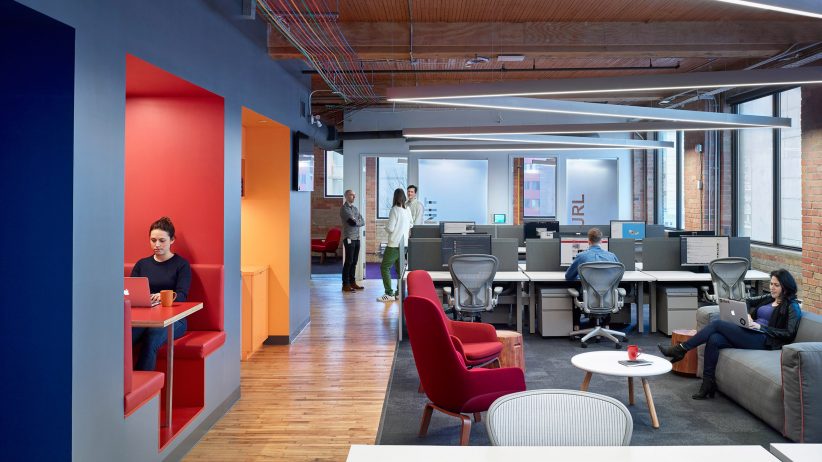 طراحی دفتر کار Slack در تورنتو