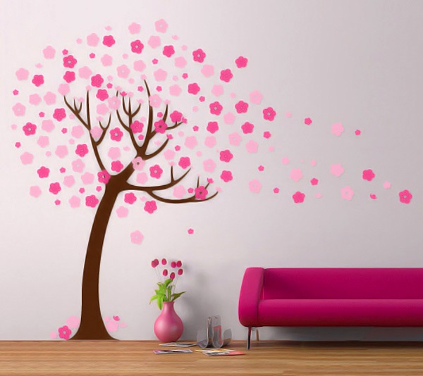 طرح استیکر شکوفه گیلاس