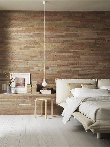پوشش چوبی در اتاق خواب
