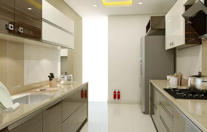 فضای قابل حرکت در آشپزخانه