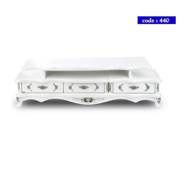 میز تلویزیون مدرن چوب کد 440 رنگ سفید