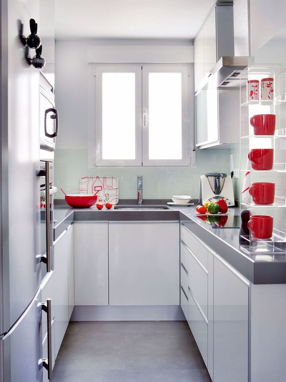 برنامه ریزی در طراحی کابینت آشپزخانه U شکل ساده تر است