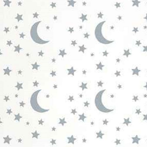 شابلون دیواری شهر رنگ طرح ماه و ستاره کد 734