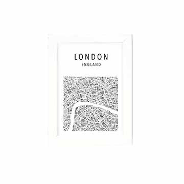 تابلو گرافیکی ایندیگو طرح نقشه لندن