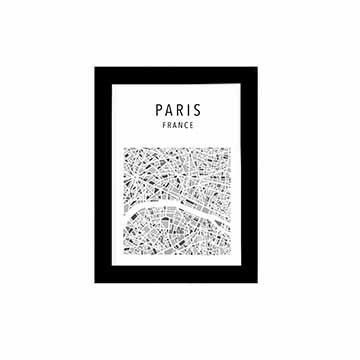 تابلو گرافیکی ایندیگو طرح نقشه پاریس
