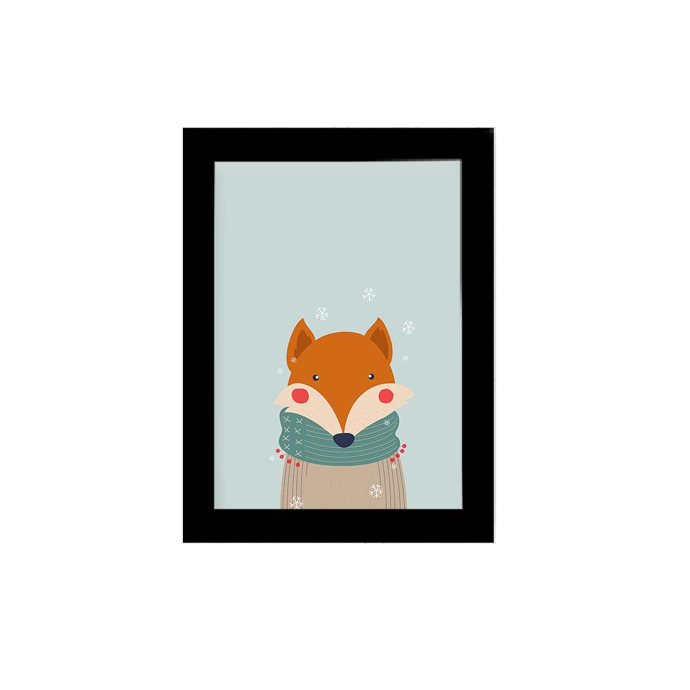 تابلو گرافیکی ایندیگو طرح زمستانی روباه کد N6
